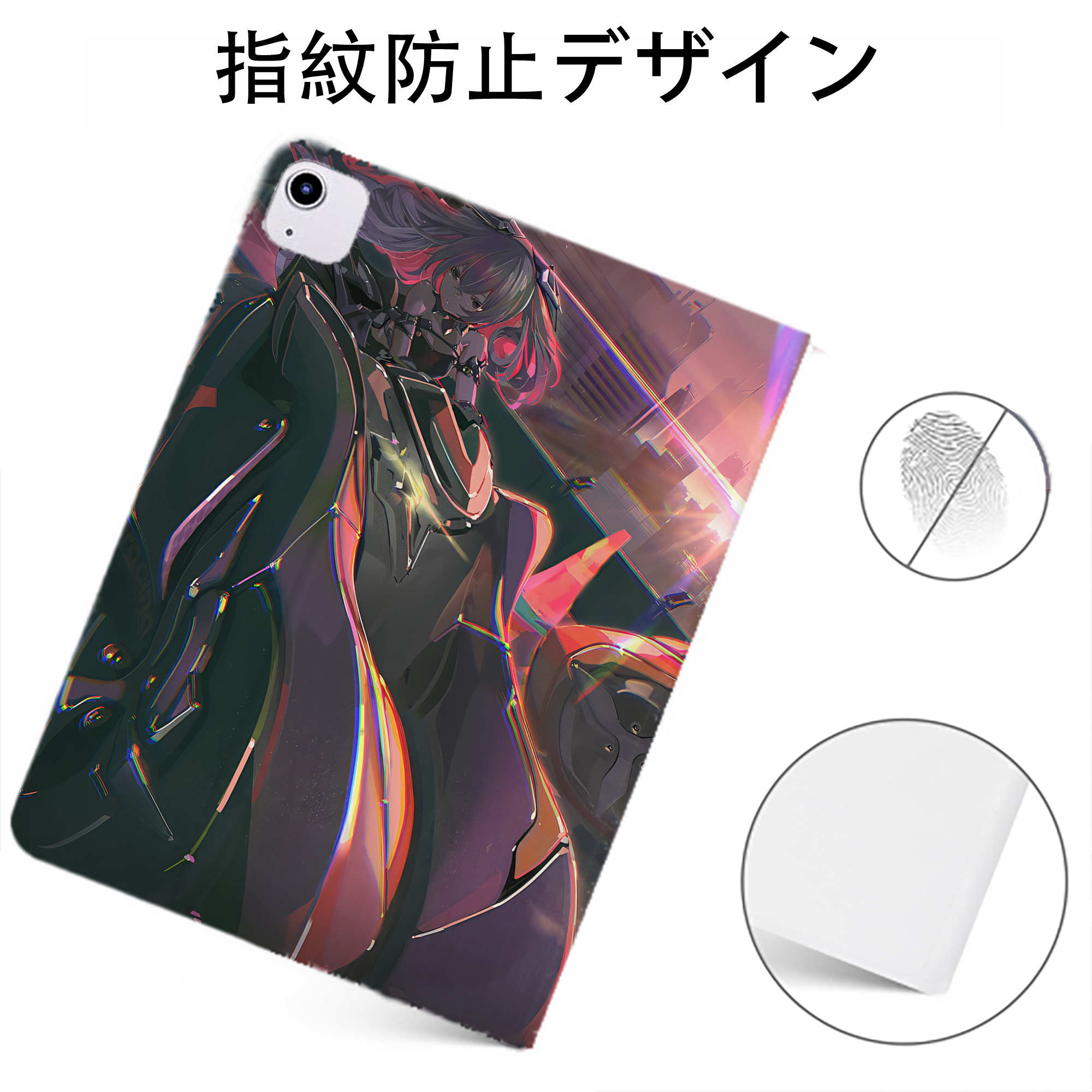 （画像用） EVA 新世紀エヴァンゲリオン IPadケース ペンホルダー付き ブックスタイルデザイン